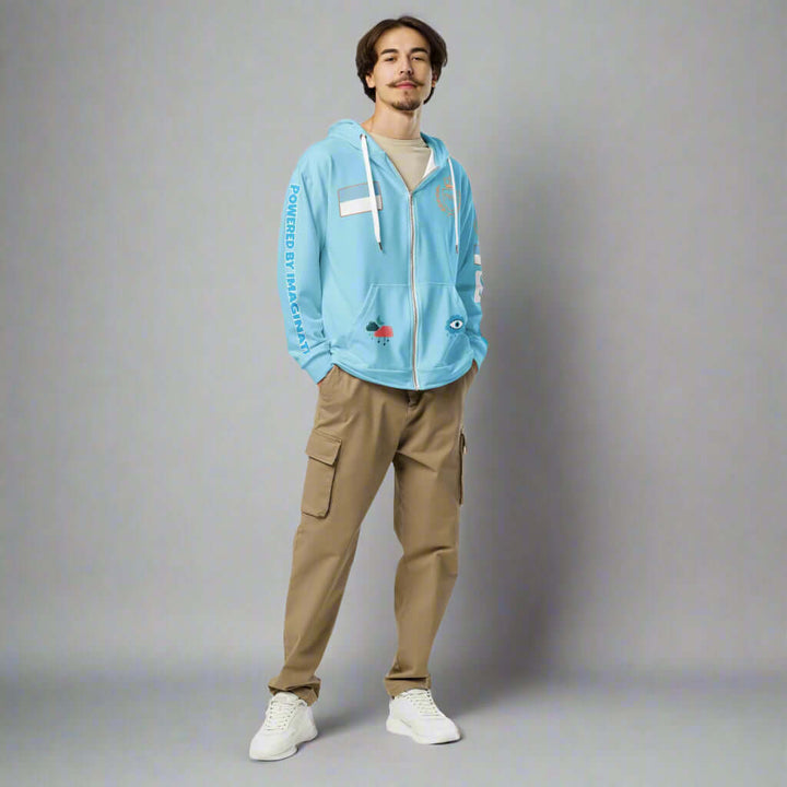 Lucid Living Unisex zip hoodie