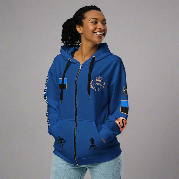 VOLT SURGE: MAN O’ WARUnisex zip hoodie