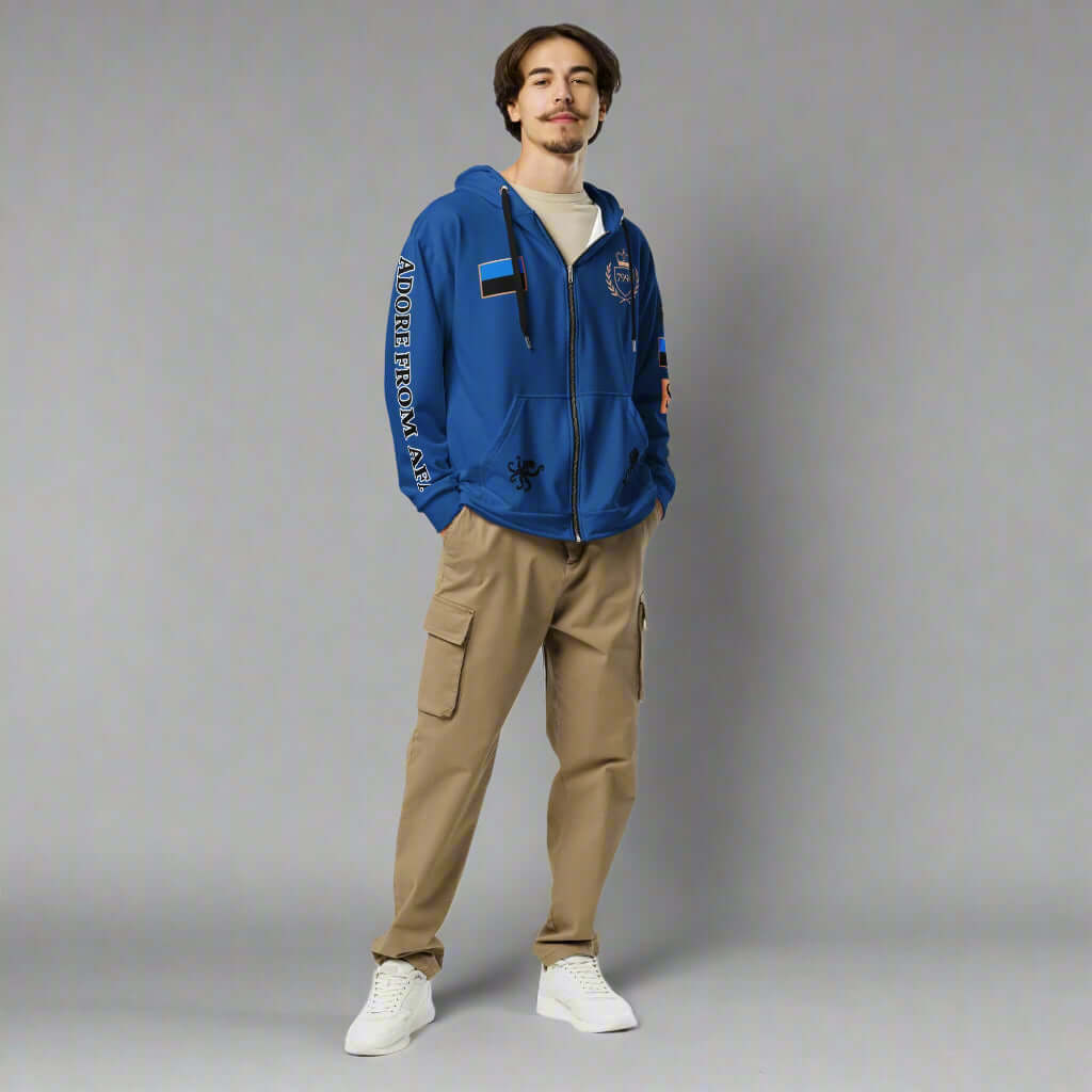 VOLT SURGE: MAN O’ WARUnisex zip hoodie