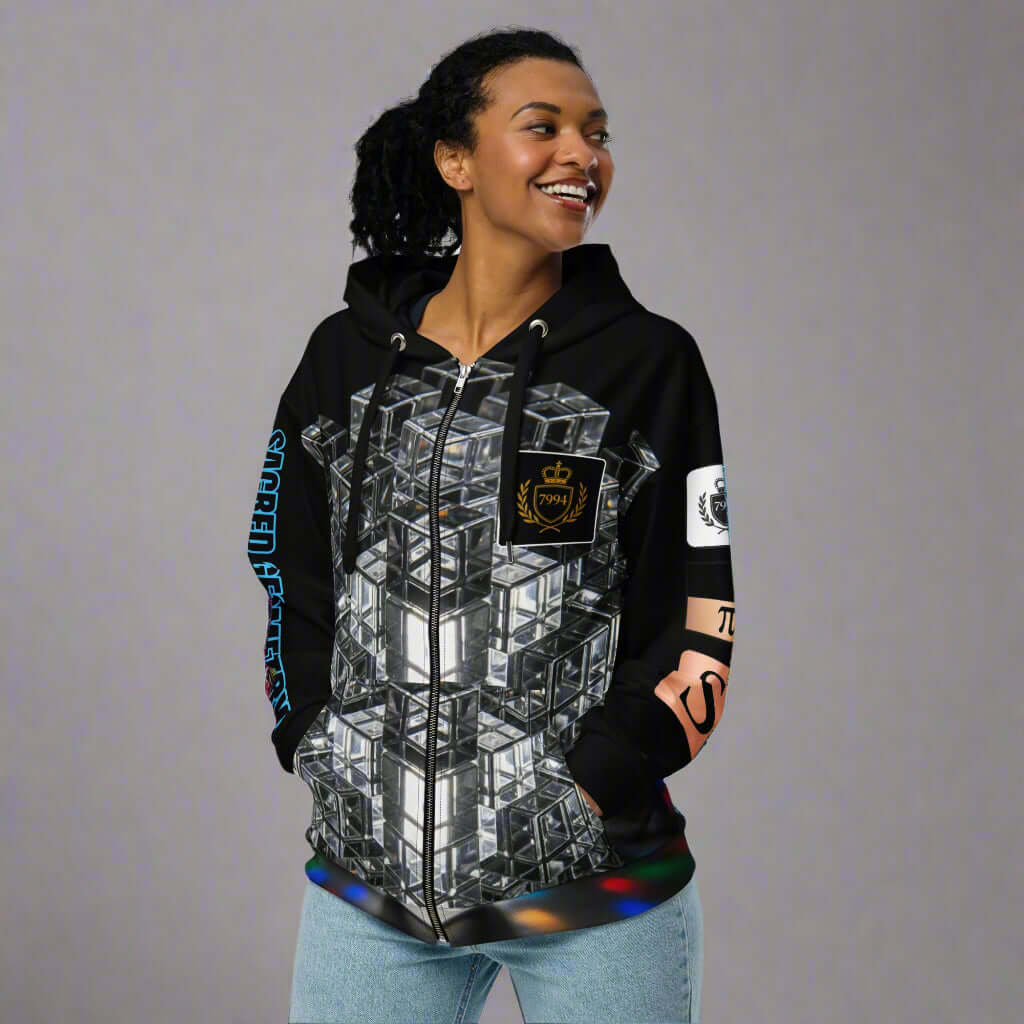 Multi-Dimensional Sacred Geometry Hoodie UNISEX | STORE 7994