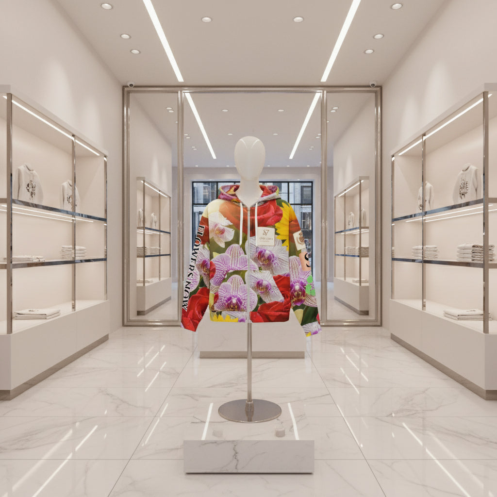 STORE 7994 FLOWERS NOW All-Over Floral Hoodie