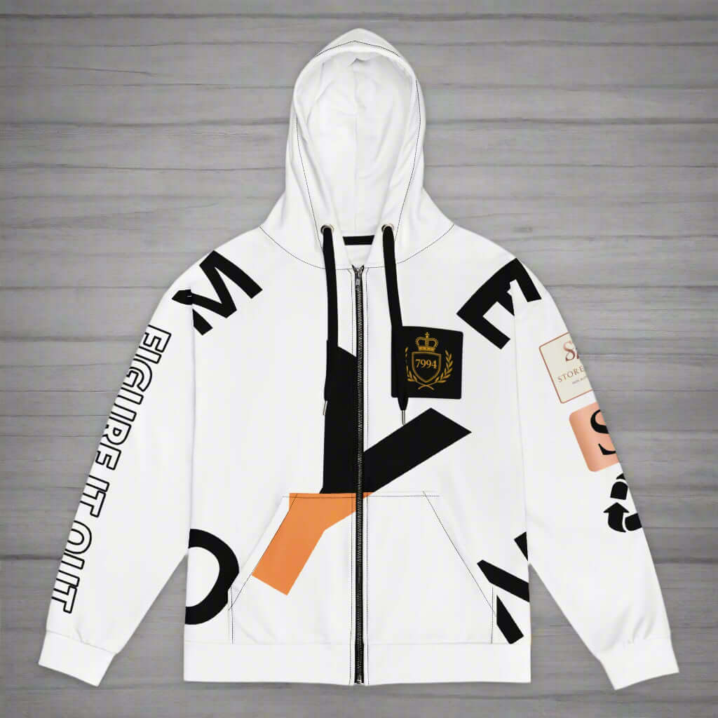"CROSSROADS" Unisex zip hoodie