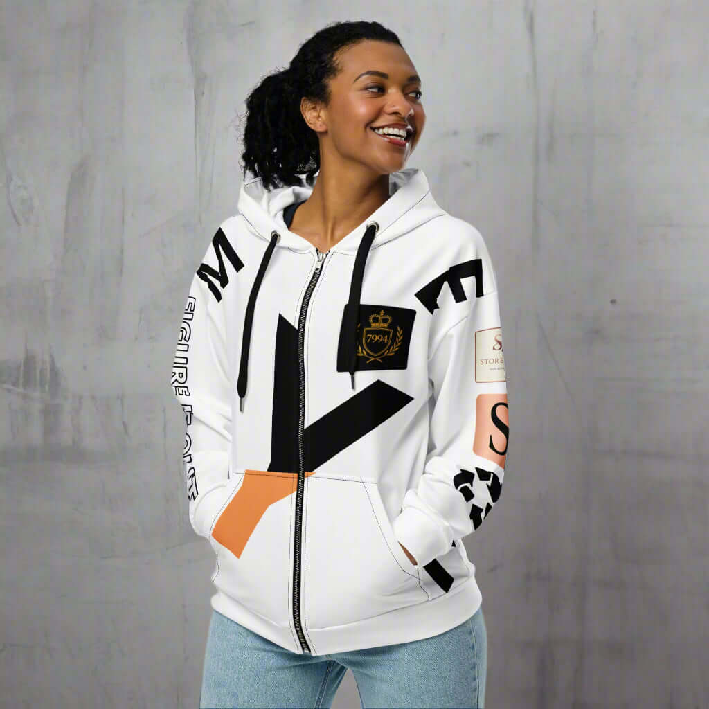 "CROSSROADS" Unisex zip hoodie