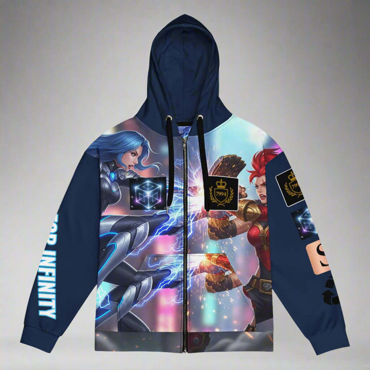 FINAL ROUND Anime All-Over Print Hoodie – Tesseract Battle Scene
