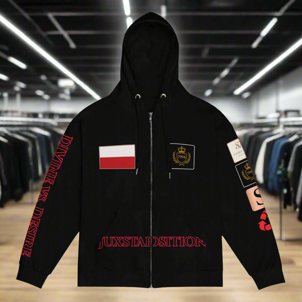 black hoodie