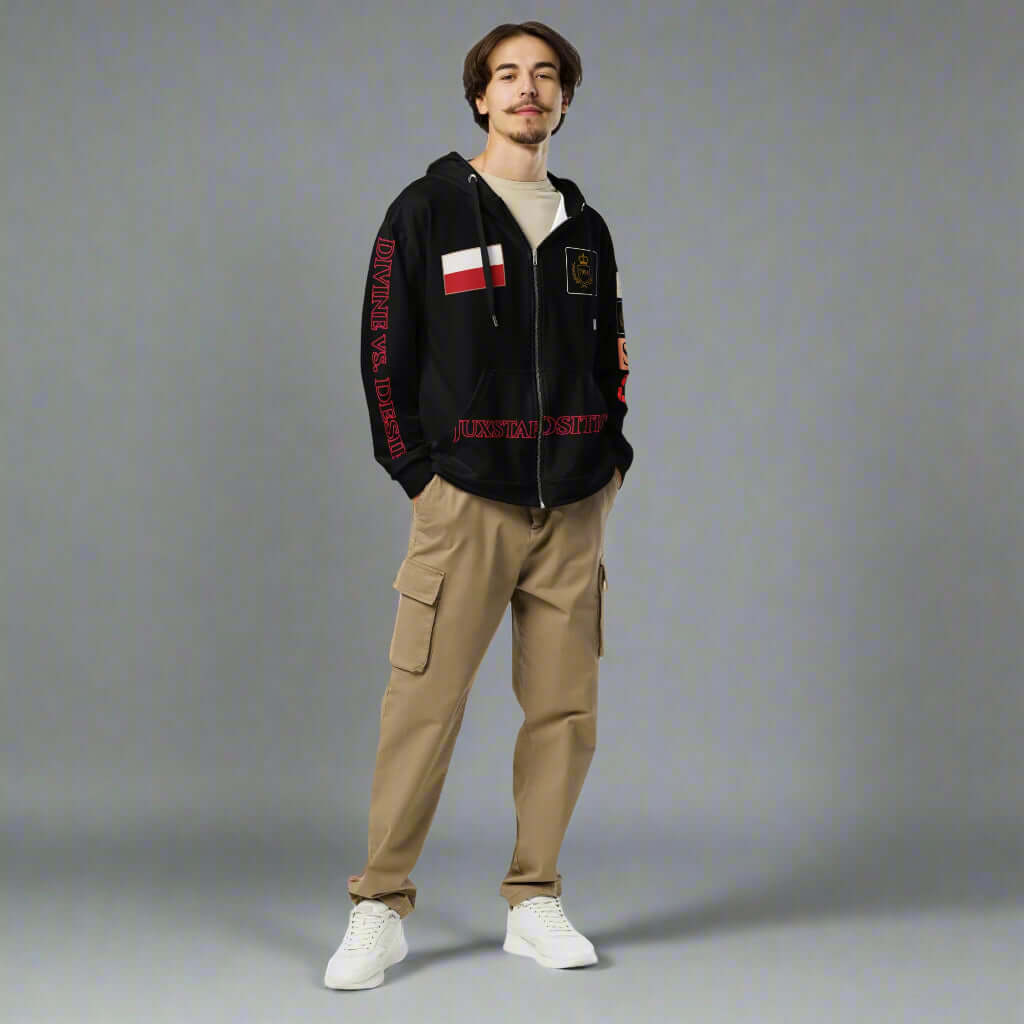 man in black hoodie
