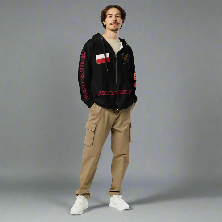man in black hoodie