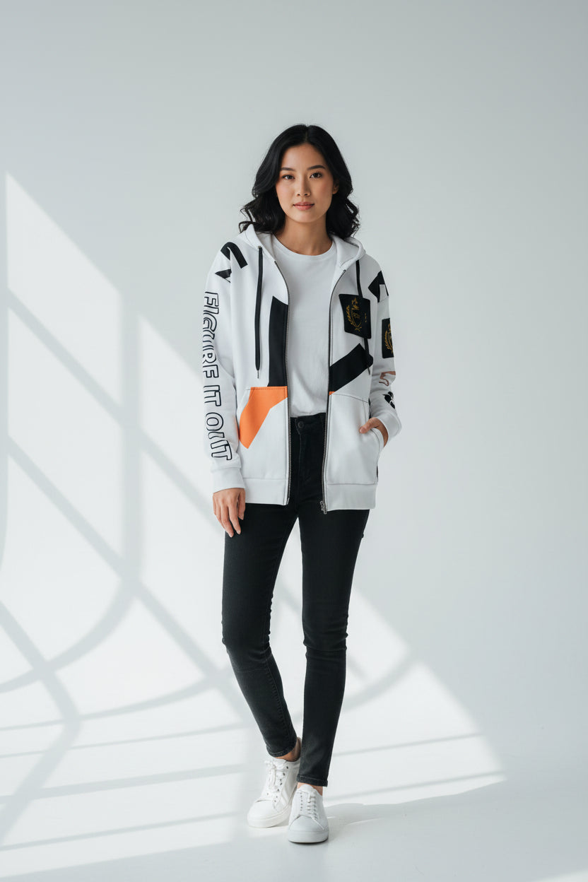 "CROSSROADS" Unisex Zip Hoodie