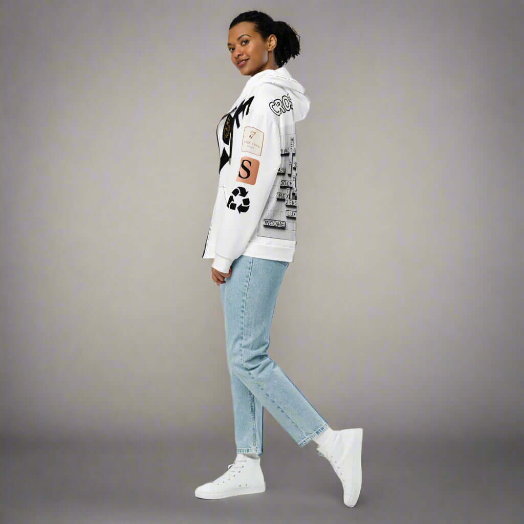 "CROSSROADS" Unisex zip hoodie