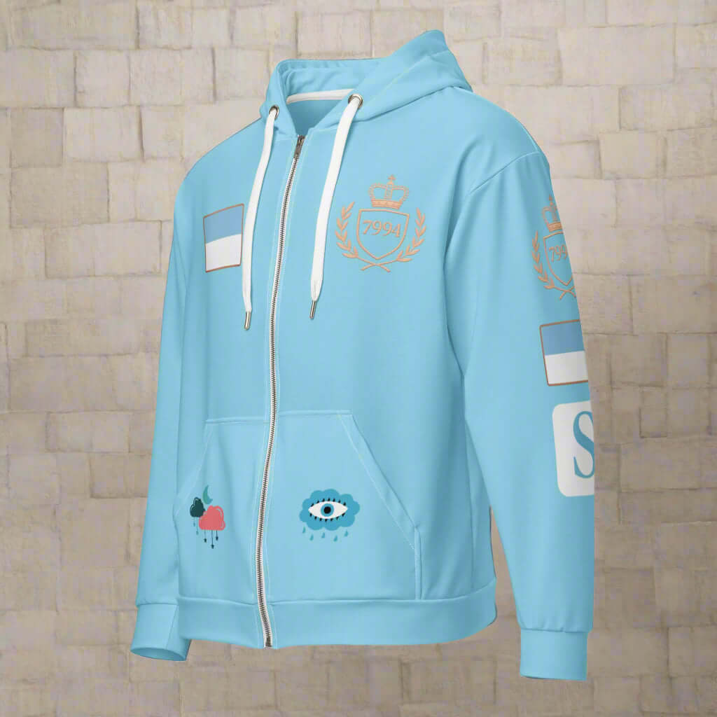 Lucid Living Unisex zip hoodie