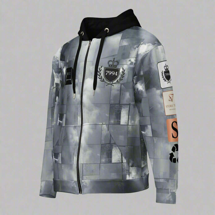 grey hoodie