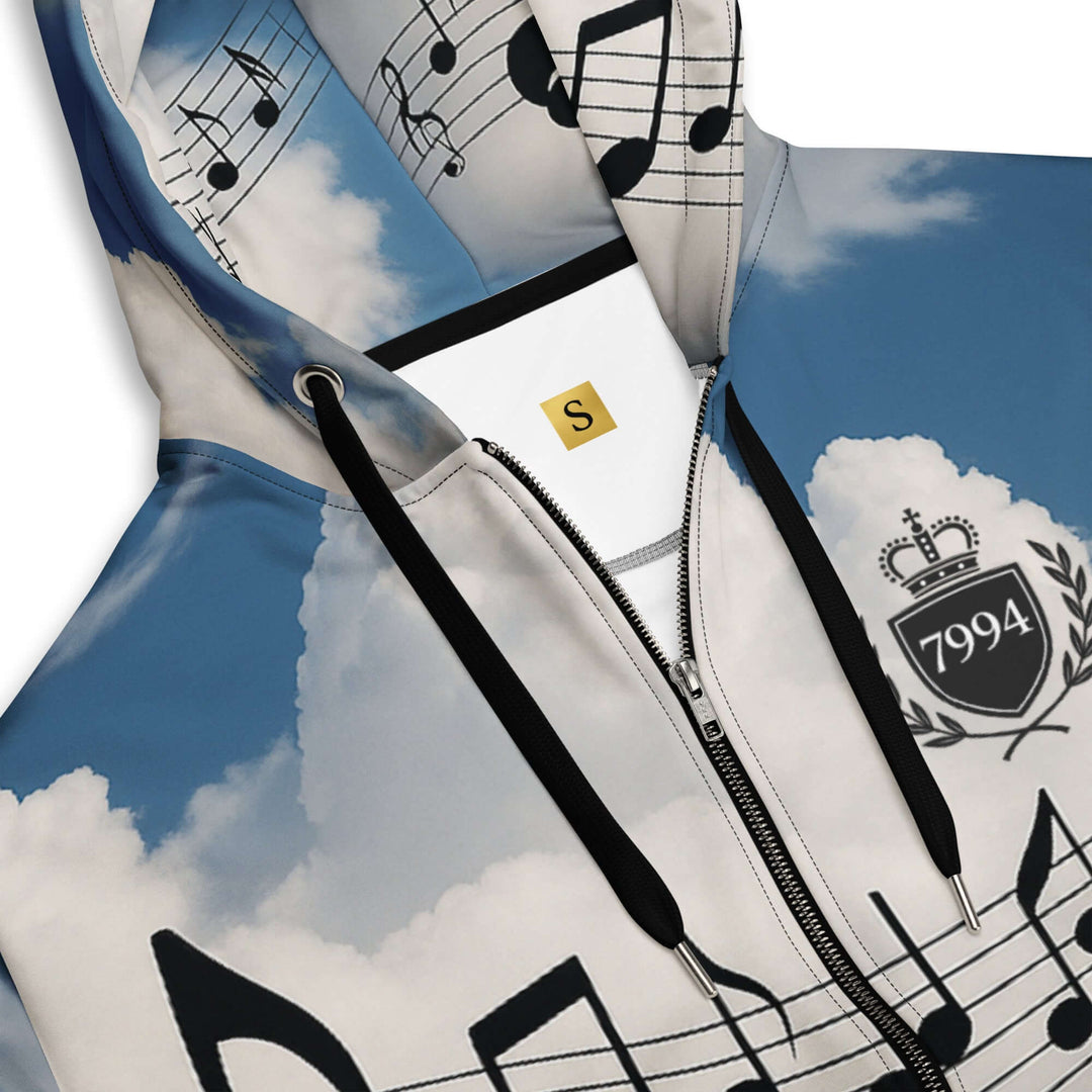 🎼 ✨ GRAND MUSIC Hoodie – Where Sky Meets Sound (Remixed)