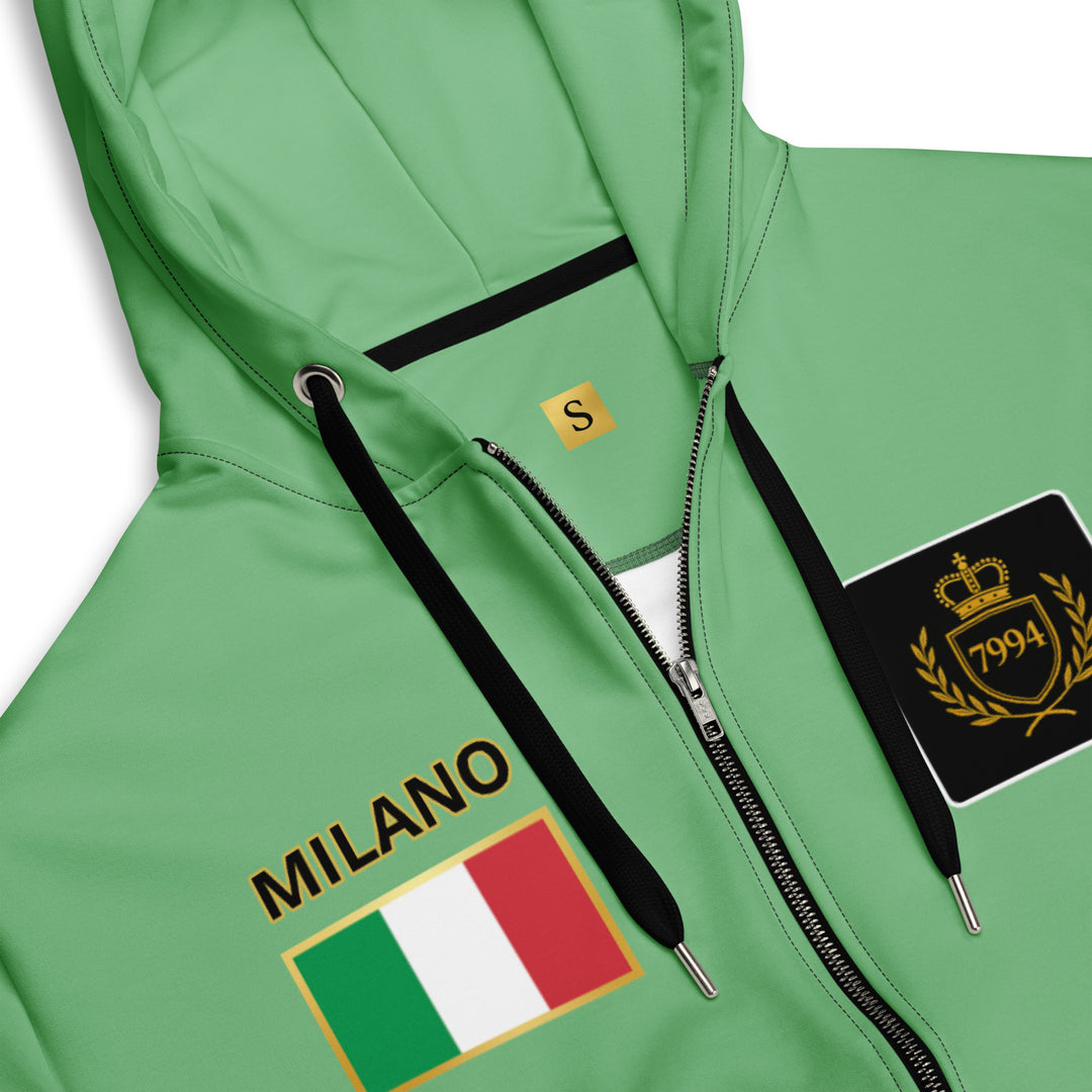 Green graphic hoodie