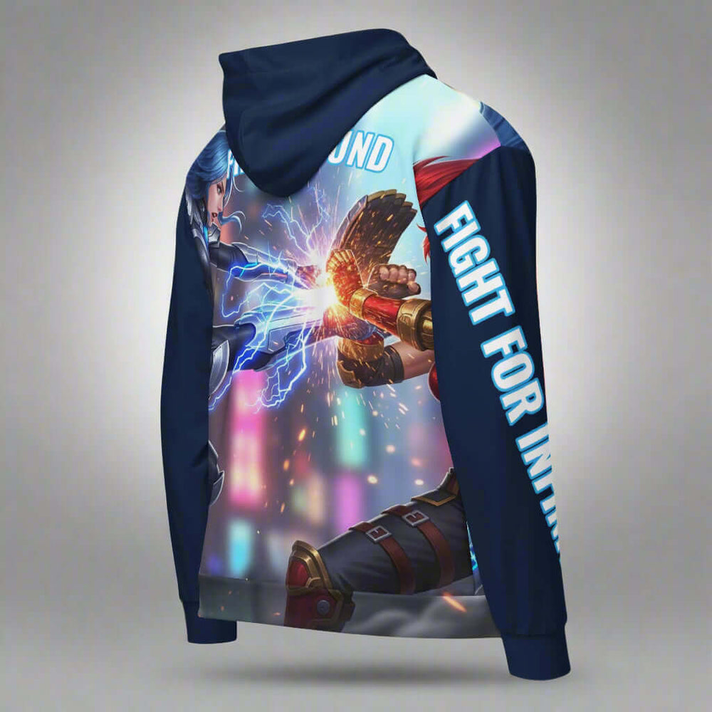 FINAL ROUND Anime All-Over Print Hoodie – Tesseract Battle Scene