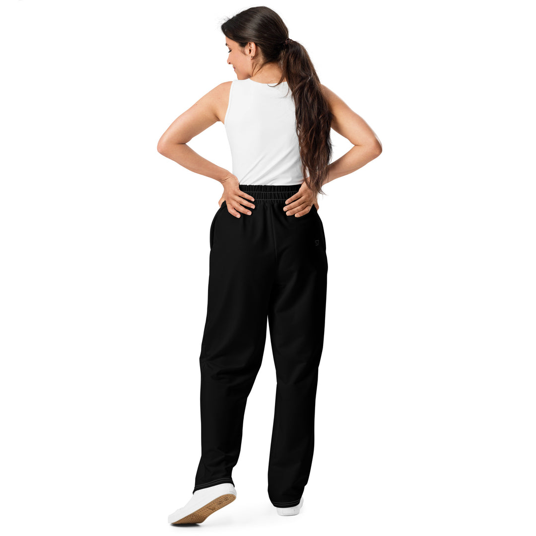 S7 Tonal Signature | Unisex Wide-Leg Joggers — Black &amp; Charcoal