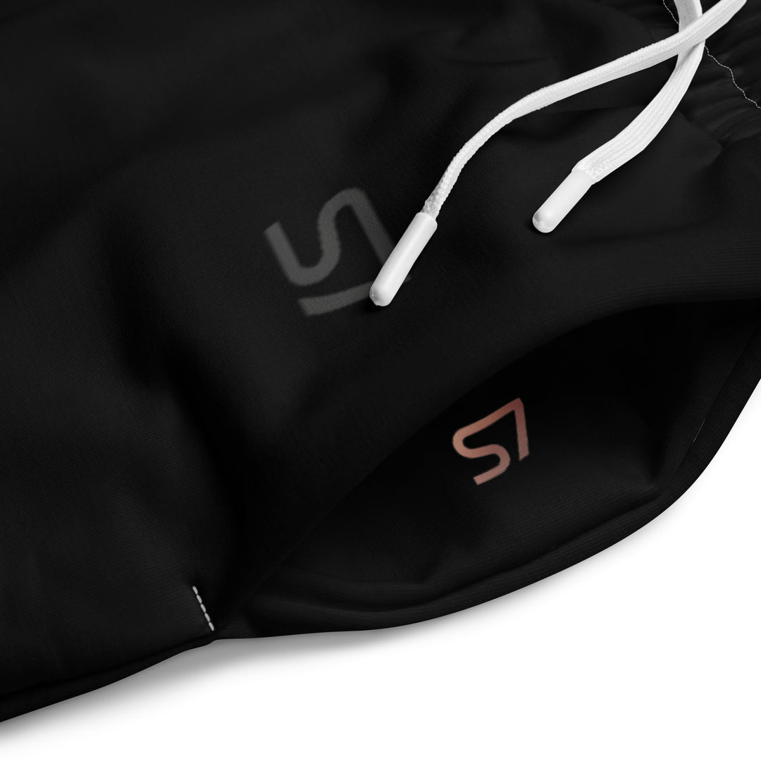 S7 Tonal Signature | Unisex Wide-Leg Joggers — Black &amp; Charcoal
