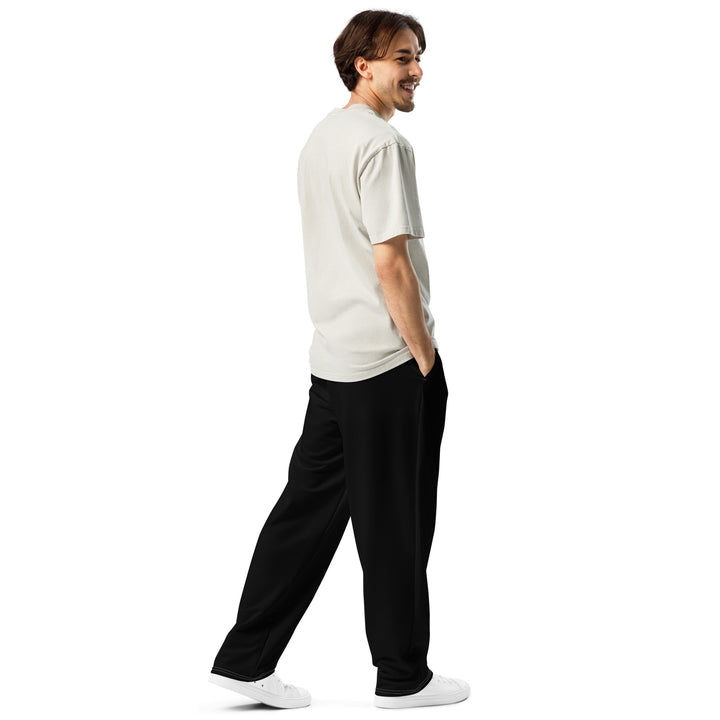 S7 Tonal Signature | Unisex Wide-Leg Joggers — Black &amp; Charcoal