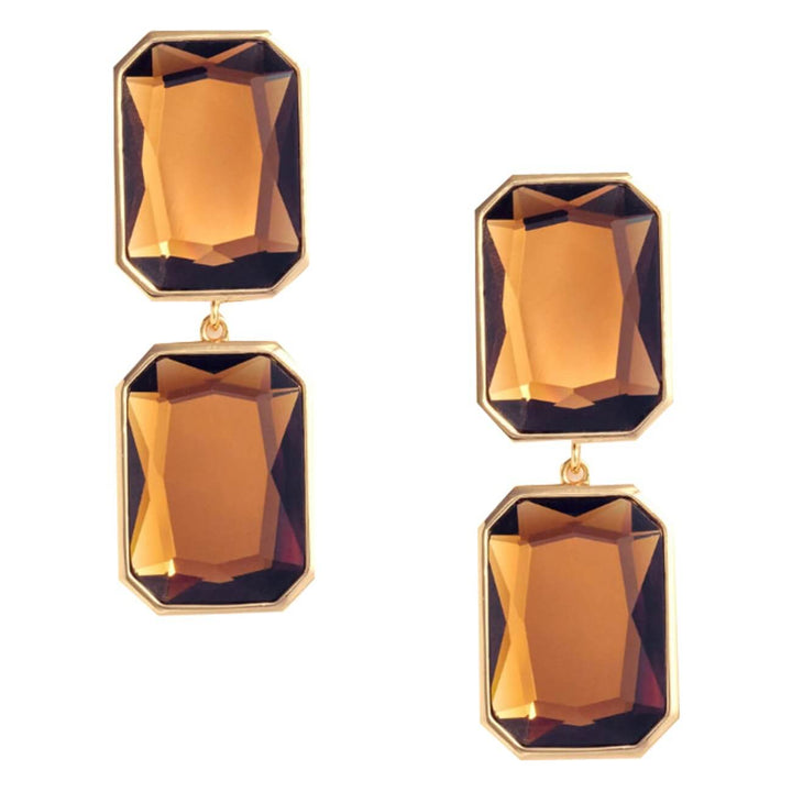 Self Portrait Women Amber Tiered Earrings