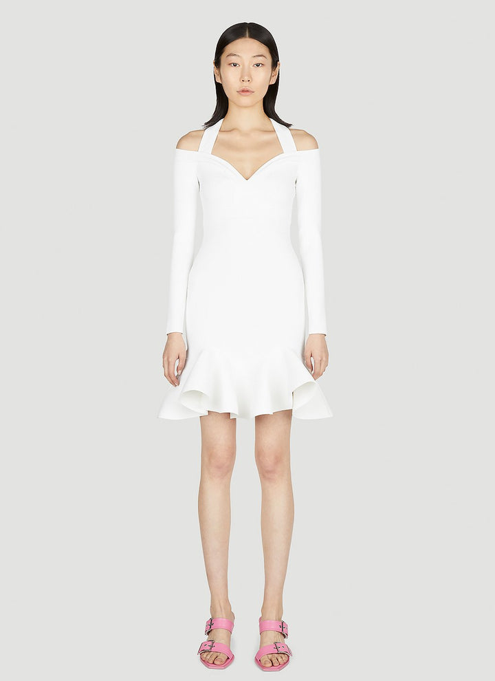 Alexander Mcqueen Women Ruffle Flare Dress