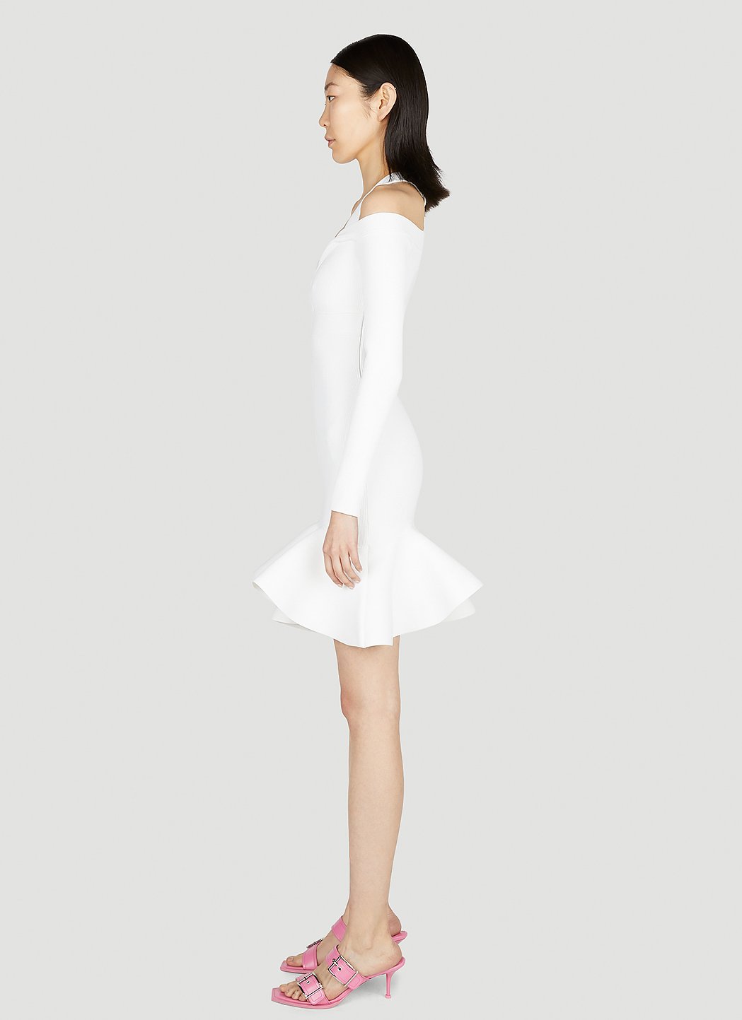 Alexander Mcqueen Women Ruffle Flare Dress