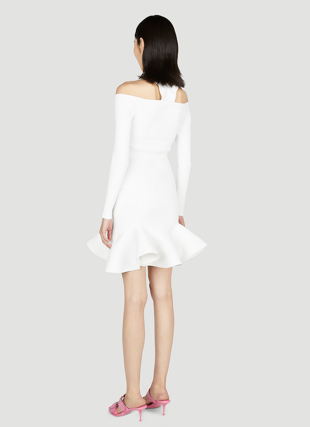 Alexander Mcqueen Women Ruffle Flare Dress