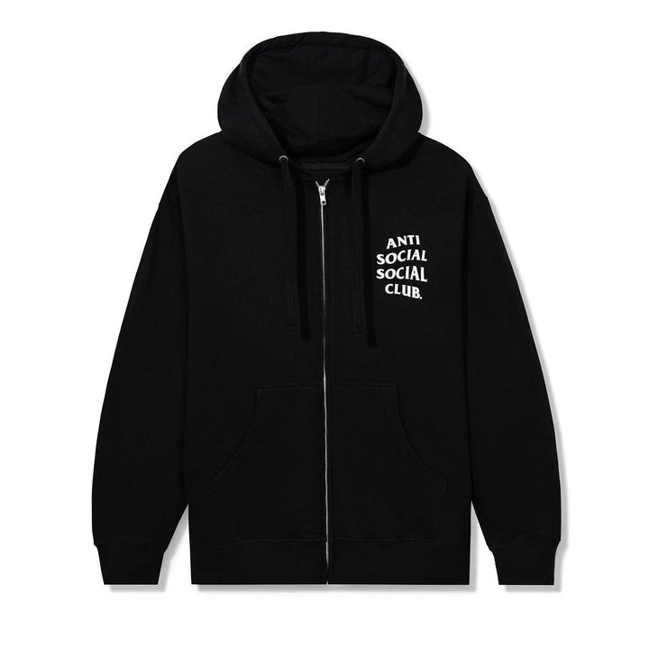 Anti Social Social Club Kkotch Zip-Up Hoodie Black