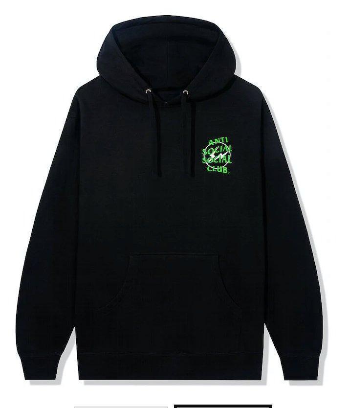 Anti Social Social Club x Fragment Precious Petals Hoodie (FW22) Black Green