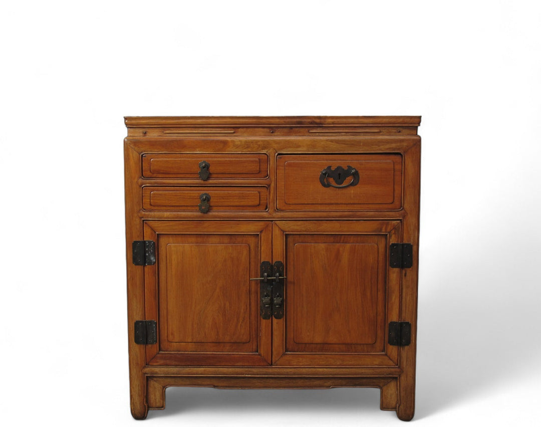 Antique Chinese Blackwood Chest with 3 Drawers