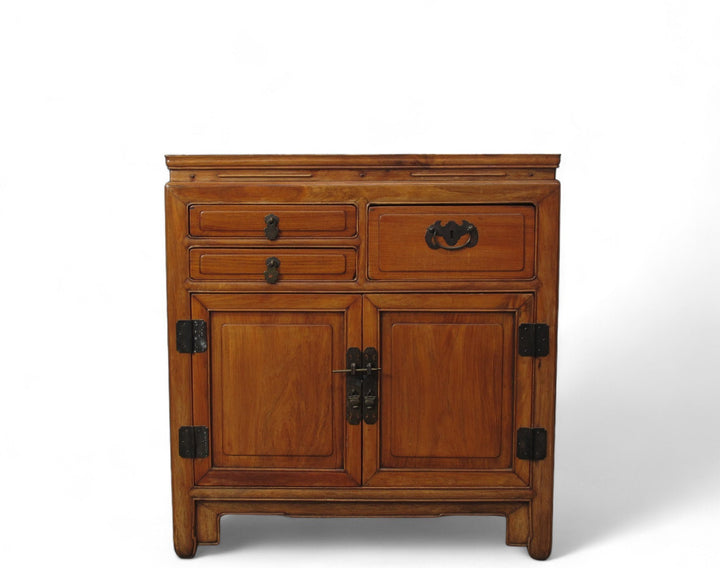 Antique Chinese Blackwood Chest with 3 Drawers