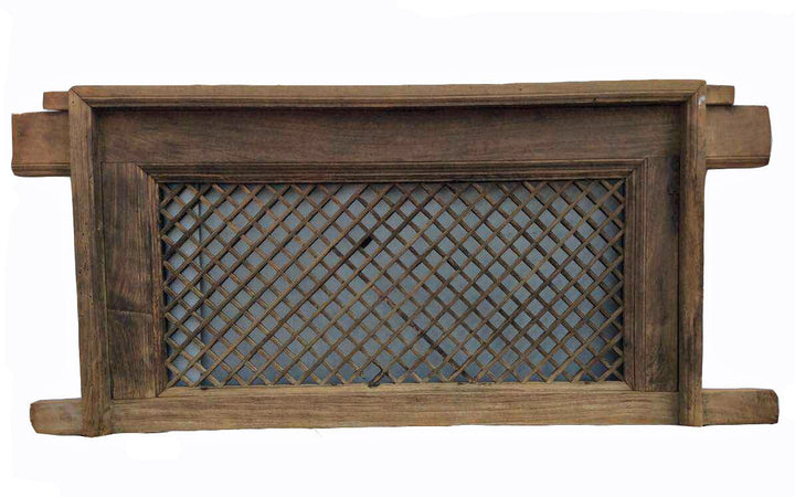 Antique Chinese Screen Window with Mounting Frame