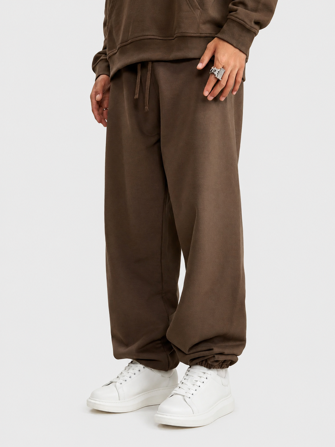 Apollo Heavyweight Cotton Brown Sweatpants
