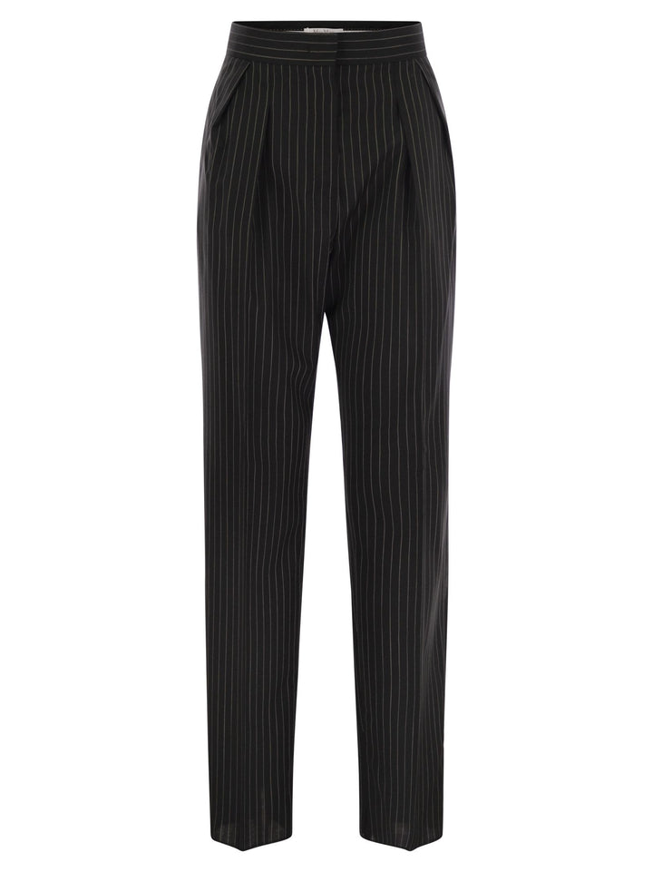 Maxmara Women Sesamo - Carrot Trousers In Wool Cloth