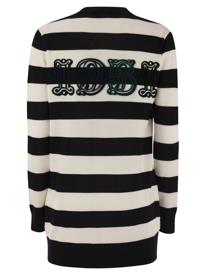 Max Mara Women Fiemme - Long Striped Wool Cardigan