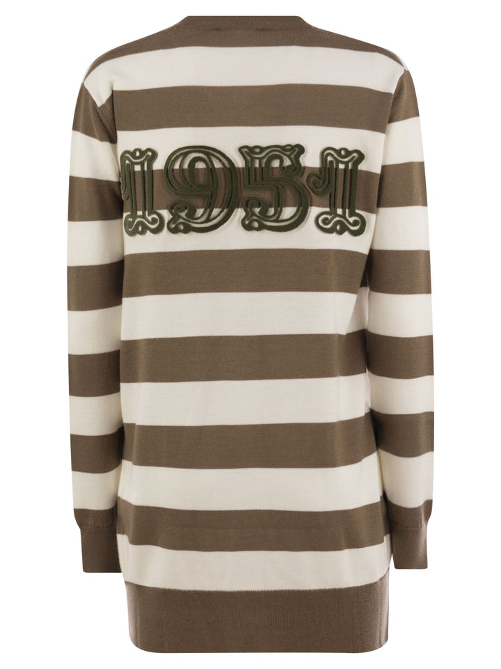 Max Mara Women Fiemme - Long Striped Wool Cardigan