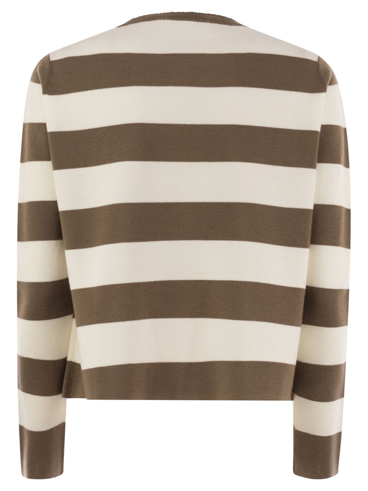 Max Mara Women Viterbo - Wool Sweater With Embroidery