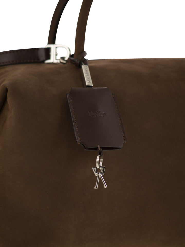 Maxmara Women Holdalllsuede - Large Nubuck Leather Satchel