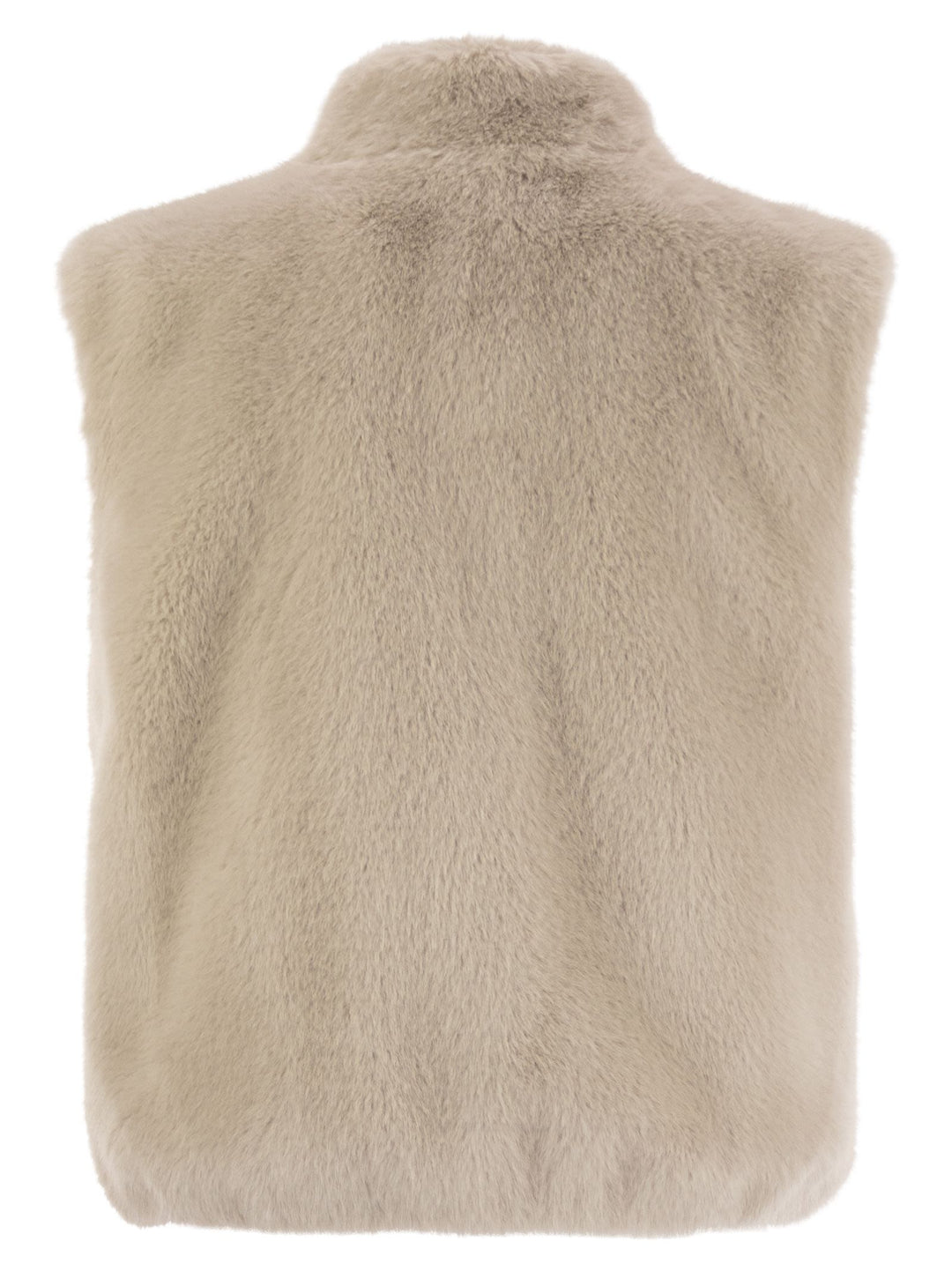 Herno Women Resort Waistcoat In Faux Fur