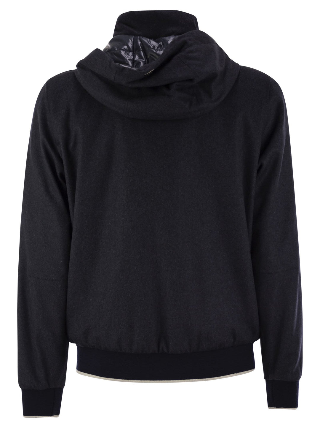 Herno Men Cashmere And Silk Resort Bomber Jacket