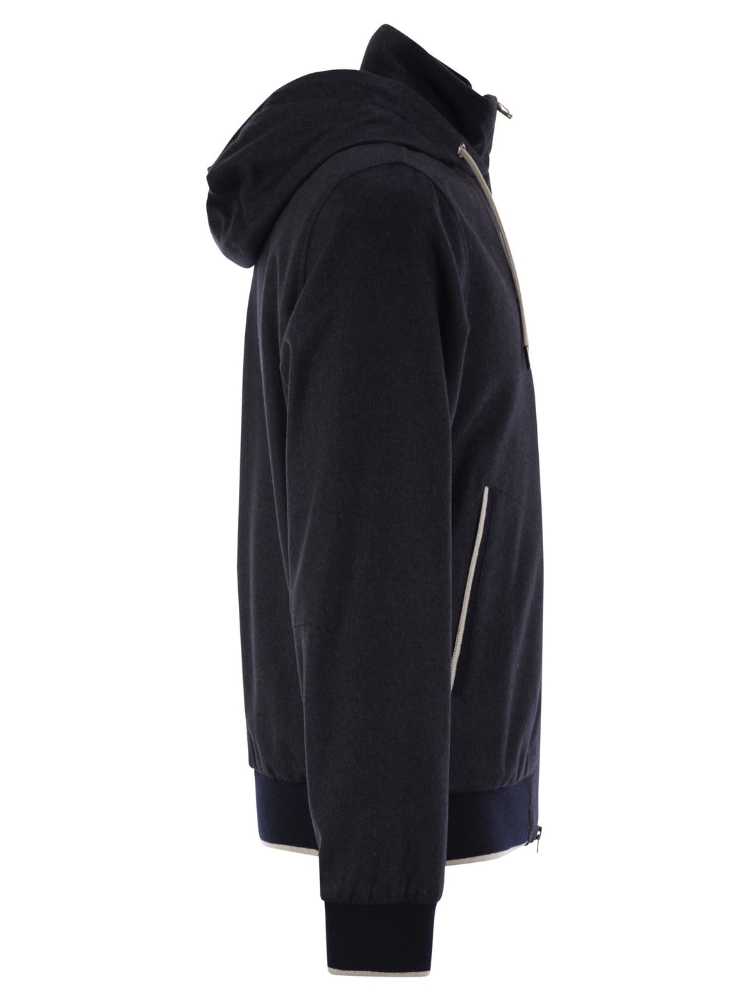 Herno Men Cashmere And Silk Resort Bomber Jacket