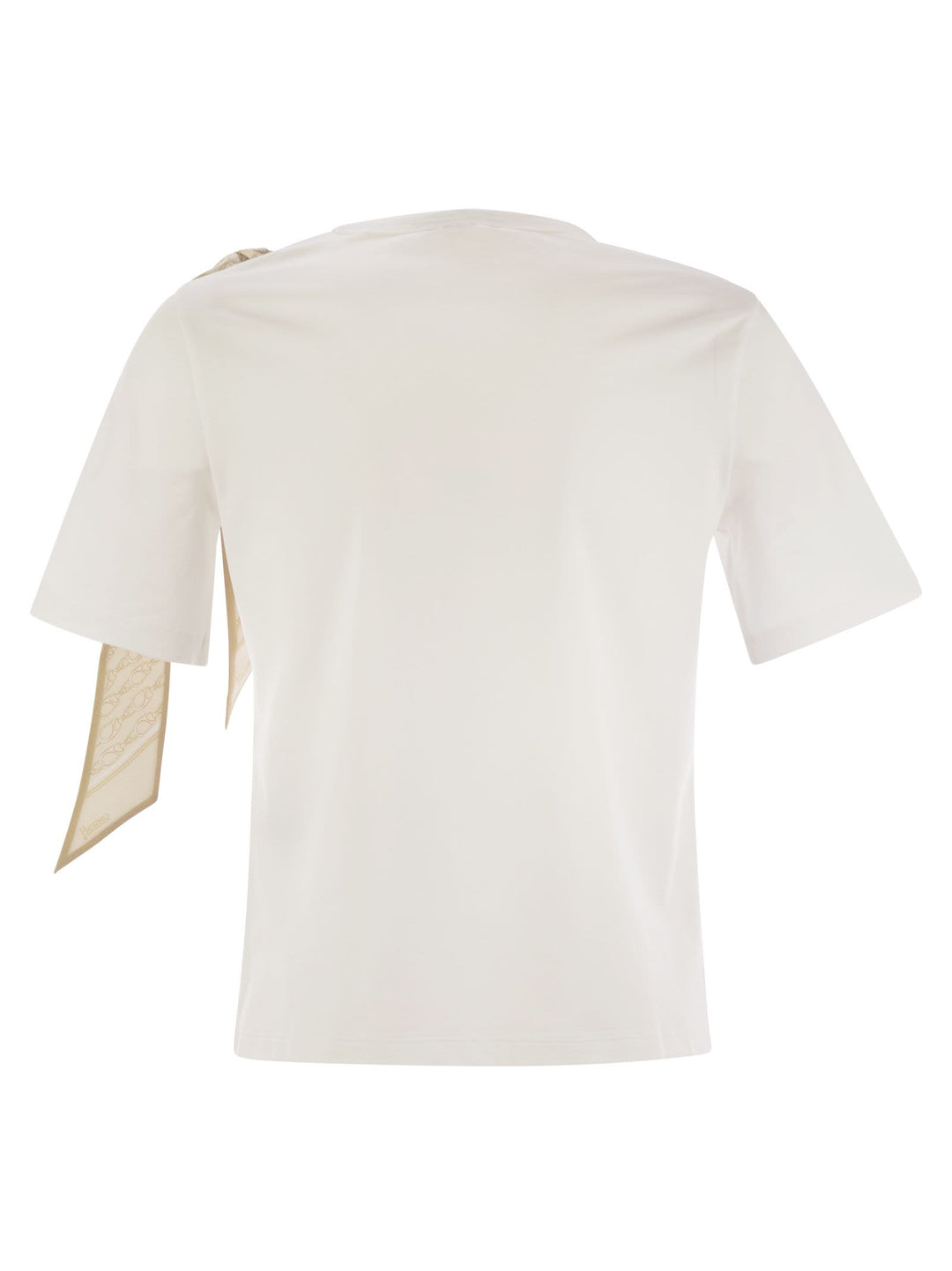Herno Women T-Shirt With Shoulder Scarf