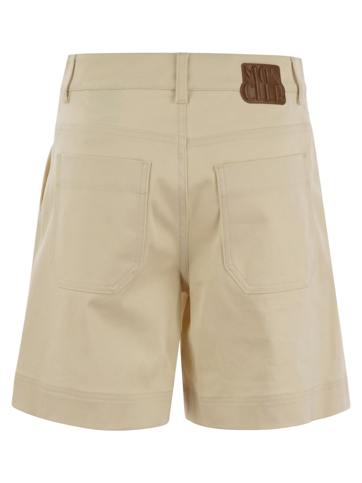 Moncler Women Cotton Gabardine Shorts