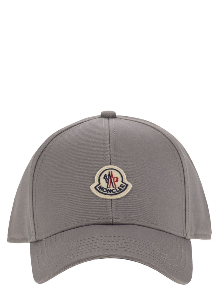 Moncler Men Cotton Gabardine Baseball Cap