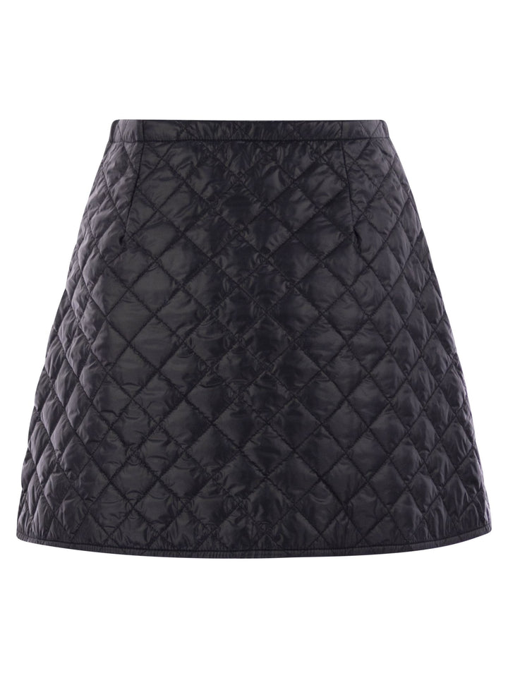 Moncler Women Diamond Quilted Miniskirt