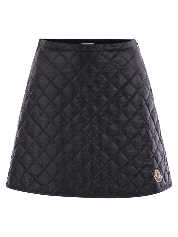 Moncler Women Diamond Quilted Miniskirt