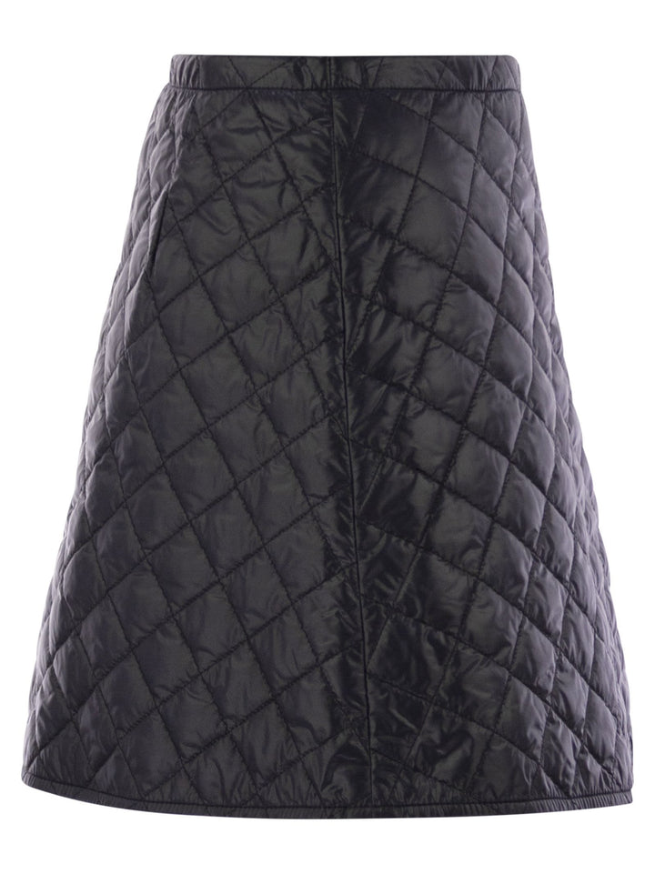 Moncler Women Diamond Quilted Miniskirt