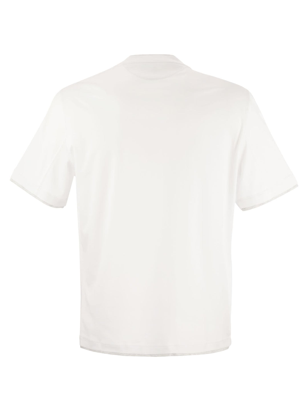 Brunello Cucinelli Men Slim Fit Crew-Neck T-Shirt In Lightweight Cotton Jersey