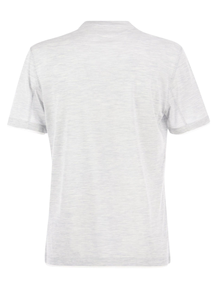 Brunello Cucinelli Men Slim Fit Crew-Neck T-Shirt In Lightweight Cotton Jersey