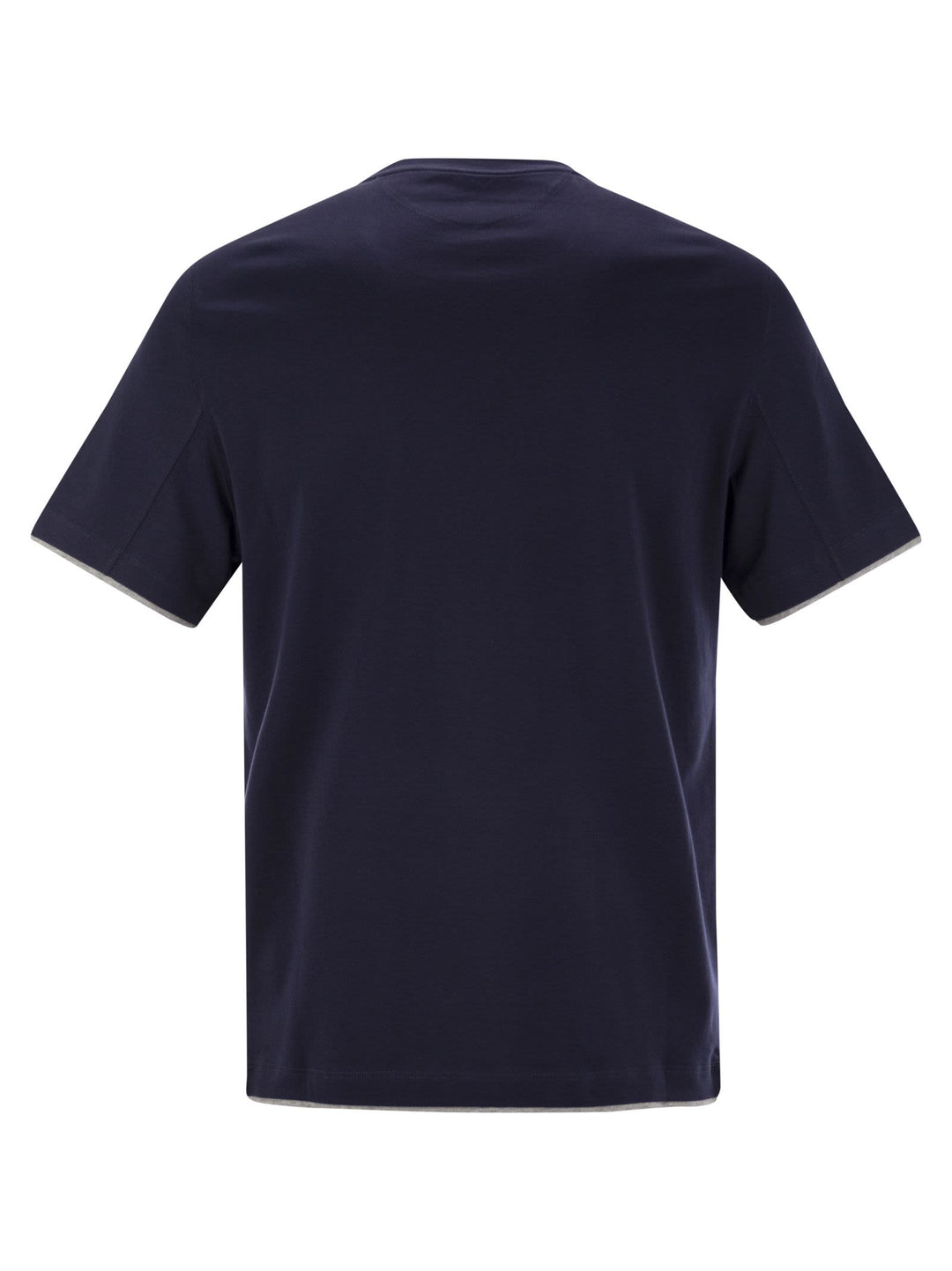 Brunello Cucinelli Men Slim Fit Crew-Neck T-Shirt In Lightweight Cotton Jersey