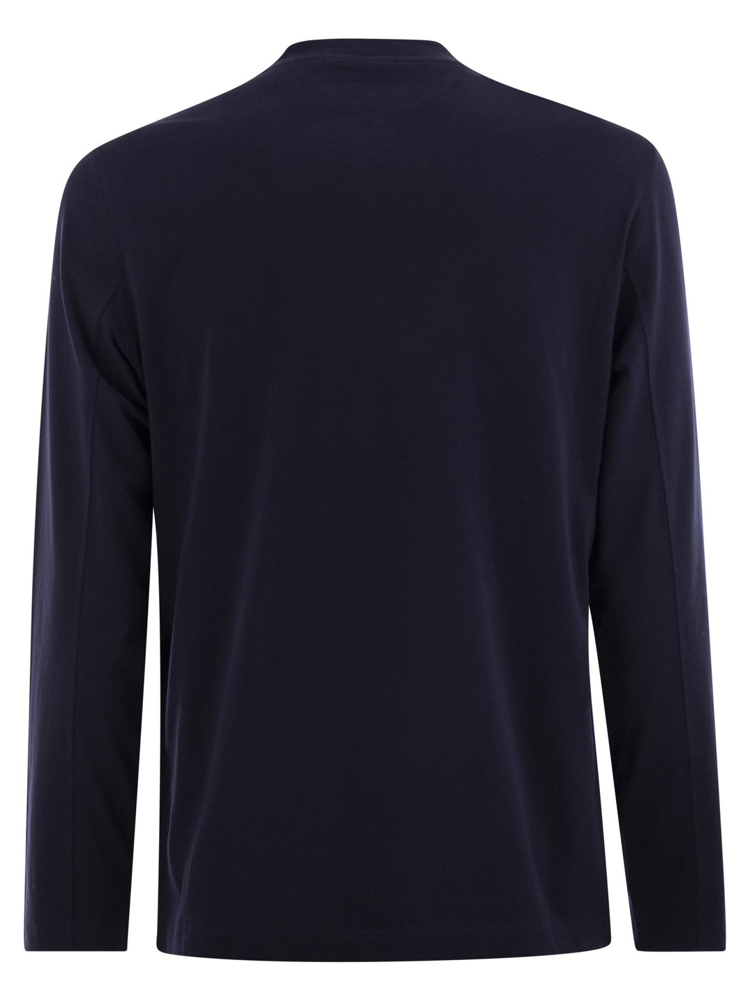 Brunello Cucinelli Men Crew-Neck Cotton Jersey T-Shirt With Long Sleeves