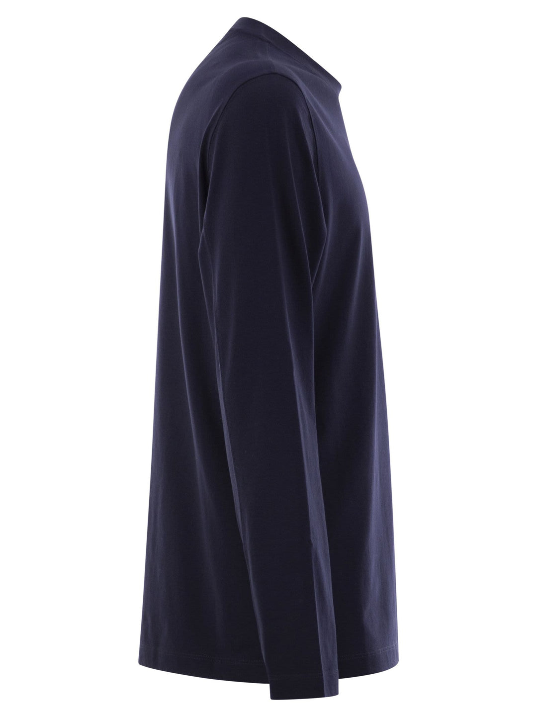 Brunello Cucinelli Men Crew-Neck Cotton Jersey T-Shirt With Long Sleeves